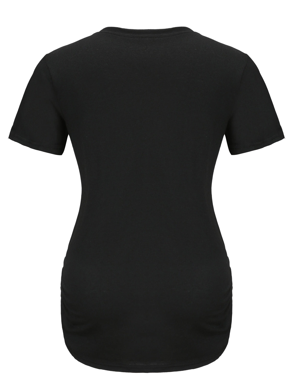 Maternity Casual Cartoon Cute Footprint Print Short Sleeve Slim Fit T-shirt For Summer Pregnancy Gift