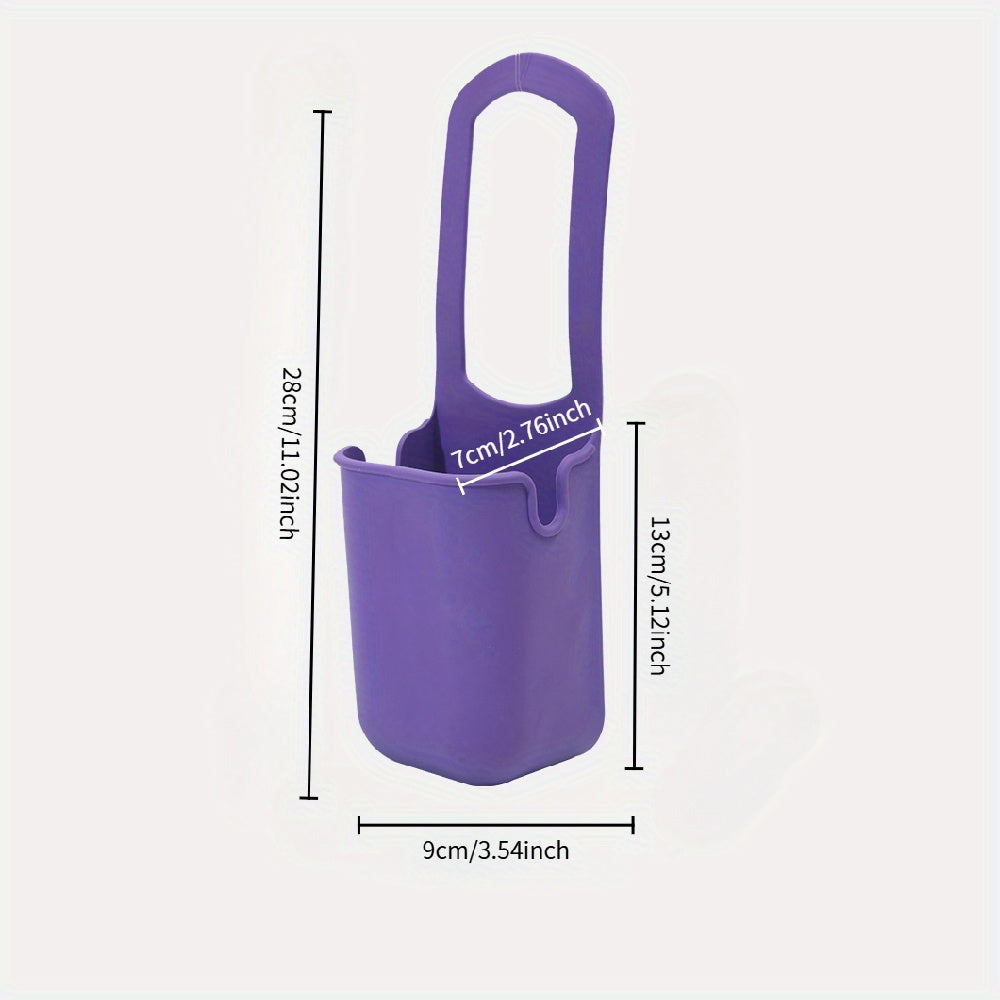 1-Pack Silicone Cup Holder – Universal Stroller & Bike Bottle and Cup Holder, Soft Flexible Durable Silicone, Playful Design