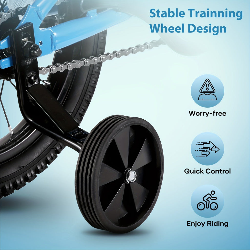 12/14/16/18-Inch Kids Bike with Training Wheels – Children's Bicycle for Ages 2–10, Fits 35–45 in (89–114 cm) Height, Boys & Girls