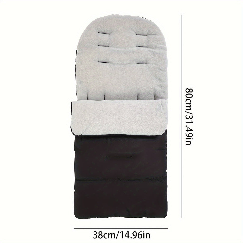 Universal Baby Stroller Foot Warmer - Insulated Polyester Windproof Boot Cover (1-Pack)