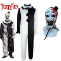 Terrifier 2 Art The Clown Cosplay Costume – Jumpsuit & Mask Halloween Set