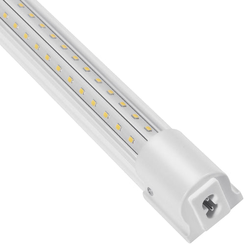 10 Pack LED Shop Light 8 FT 80W Linkable Light Fixture 10000 LM 59 in Power Cords with ON/OFF Switch