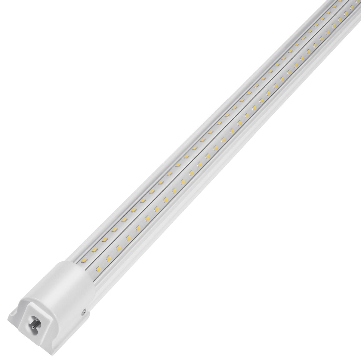 10 Pack LED Shop Light 4 FT 40W Linkable Light Fixture 6500 LM 59 in Power Cords with ON/OFF Switch