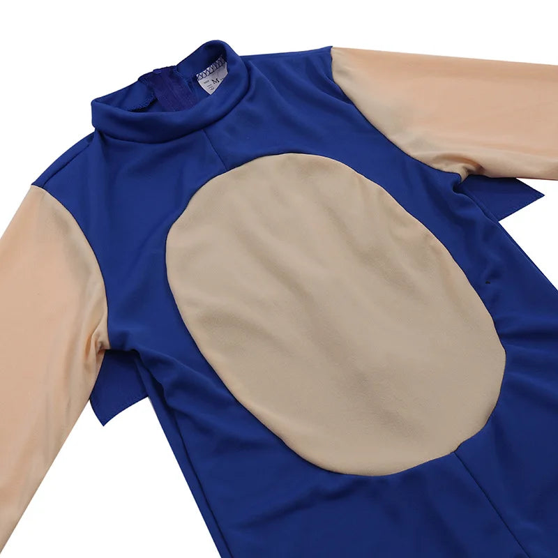 Deluxe Sonic The Hedgehog Costume Children Game Character Cosplay Halloween Costume For Kids