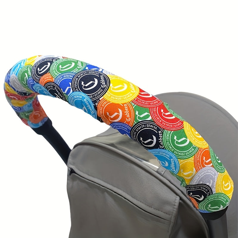 Cute Owl Stroller Handle Cover – 1-Pack Polyester Handle Protector, Scratch-Resistant & Hand Washable for Strollers, Prams & Carriages