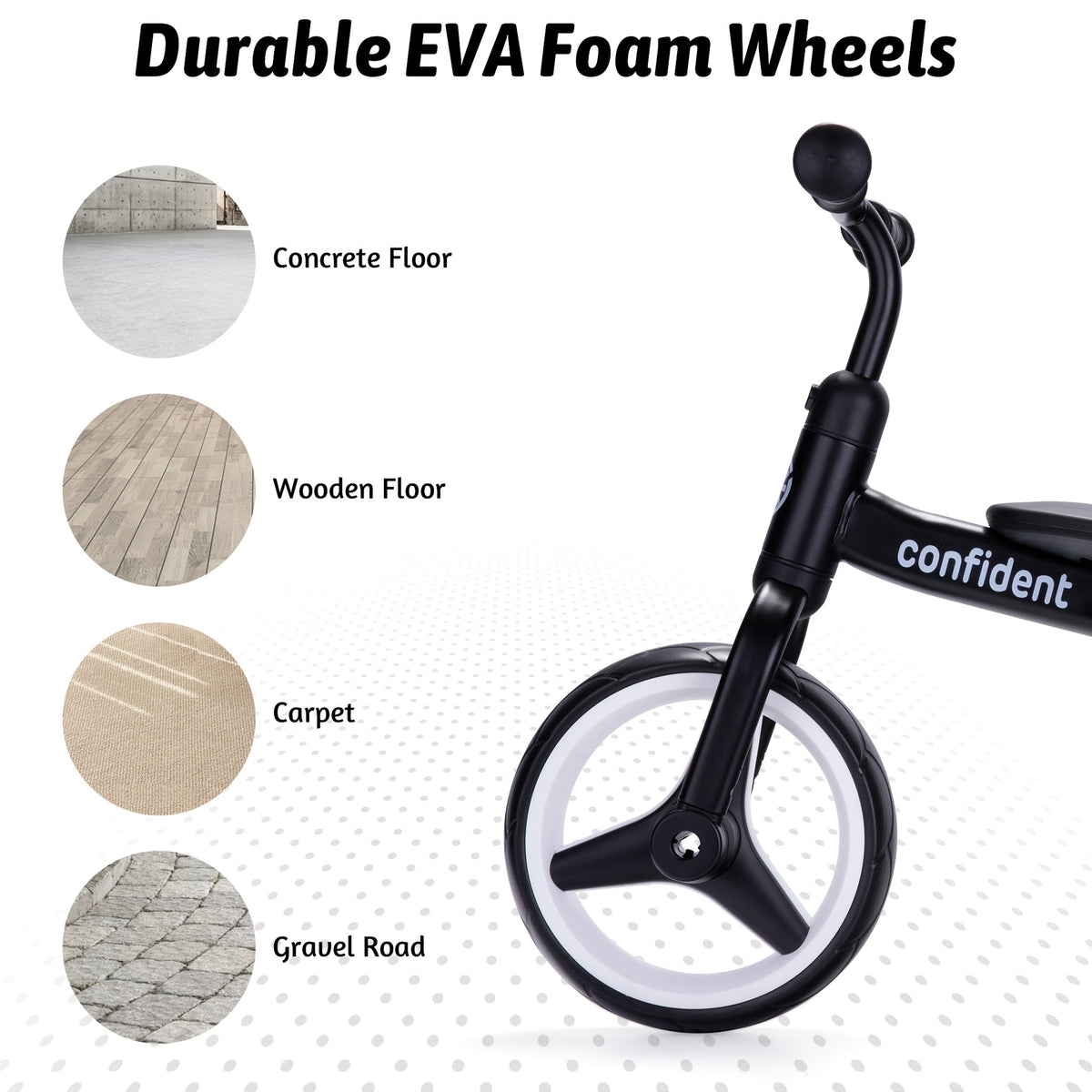4-in-1 Toddler Tricycle & Balance Bike (Ages 2+) — Foldable with Removable Pedals, Training Wheels & Push Handle — Unisex Kids Ride-On