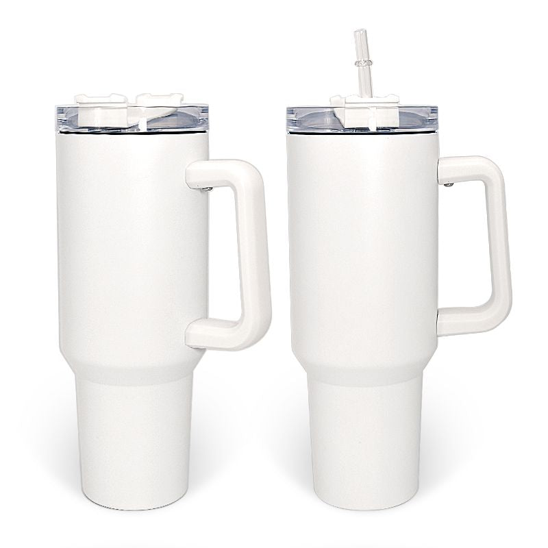 40oz Sublimation Tumbler w/ Handle stainless