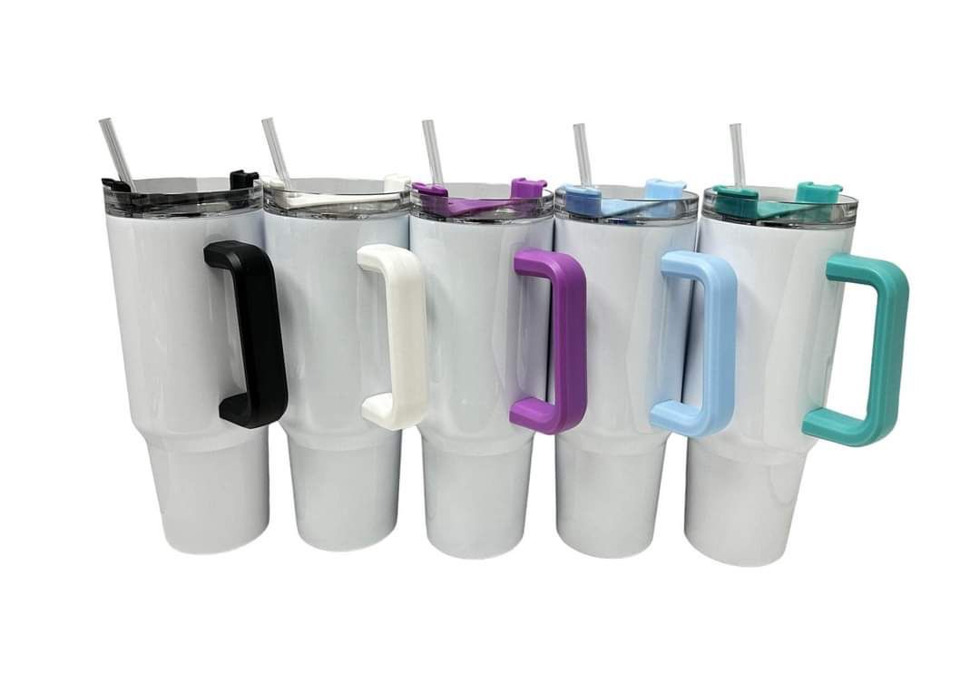 40oz Sublimation Tumbler w/ Handle stainless