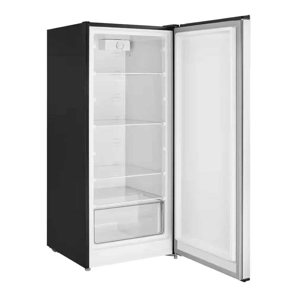 Vissani 7.1 cu. ft. Manual Defrost Convertible Upright Freezer in Stainless Steel Look, Garage Ready